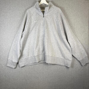 Under Armour Women's Size 3X Plus Gray 1/4 Zip Pullover Fleece Lined Sweater